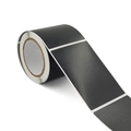 Rotolo di etichette adesive lavagna nera 50x70mm per barattoli e contenitori cucina - 70mmx50mm / Nero