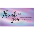 Detailed holographic gradient thank you card for small business support with aurora colors - Dreamy Aurora Thank You Card (Style 4) / Card 50*90MM