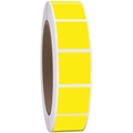 Detalle de etiquetas adhesivas cuadradas amarillas en rollo para logística y oficina - 500 Piezas/Rollo (25*25mm) / Amarillo