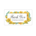Sunflower Thank You card for small business with vibrant floral border and elegant text - Card 3