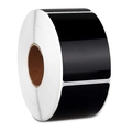 Rol waterdichte zwarte PVC krijtbordetiketten met rechthoekige zelfklevende stickers - Rechthoek * 50 * 25 Mm