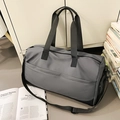Borsa da viaggio grigia e nera con tracolla per sport e palestra fitness - Grigio