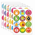 Oster-Aufkleber-Set mit bunten Hasen-, Küken- und Ei-Motiven zur Etikettierung von Geschenken - Bildfarbe * 6 Stile * 1 = 6 Bilder/set