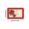 2x3 Zoll Merry Christmas Geschenketiketten mit Weihnachtsstern-Motiv und To/From Feld - 7.5x5cm Stil (A) / Standard-Spezifikation