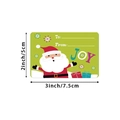 3x2 inch Merry Christmas self-adhesive gift tags featuring Santa Claus and JOY text - Standard Roll