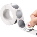Adesivi gratta e vinci argento a forma di cuore per cartoline e etichette - Stile Rotondo / Grigio Argento