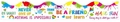 Rainbow bulletin board border sticker with inspirational quotes for school classrooms - Style 2 White / 7cmx5M