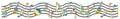 Rainbow gradient music notes bulletin board border with wave edge for classrooms - Latin Music