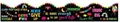 Rainbow heart and balloon bulletin board border with motivational phrases on black - Style 7 Black Rainbow Heart / 7cmx5M