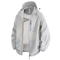 UPF 50+ lightweight sun protection jacket in light grey with breathable mesh lining - Rock Grey