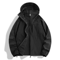 Veste solaire à capuche rafraîchissante UV pour hommes en noir avec doublure respirante - XS / Hauts / Noir