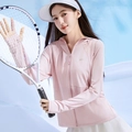 Women's ice silk sun protection jacket in cherry blossom pink with UPF 50+ rating - Ice Dew Pink
