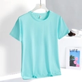 Kurzärmeliges hellblaues Outdoor-Sport-T-Shirt mit atmungsaktivem Micro-Mesh-Gewebe - M (45-55kg) / Oberteile / Azurblau