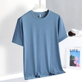 T-shirt de sport bleu brume à séchage rapide pour femmes et hommes en maille aérée - Bleu Brumeux Pour Hommes / Taille Homme 5xl [180-200]