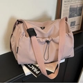 Borsa da viaggio rosa ad alta capacità con scomparto asciutto-umido per il fitness - Rosa