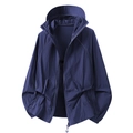 Lightweight breathable sun protection jacket in deep blue for outdoor activities - XL / Navy Blue