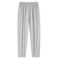 Pantalon de sport en soie glacée gris clair à séchage rapide avec taille élastiquée - XL / Bottoms / Homme Gris Clair - Jambe Droite