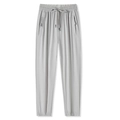 Men's ice silk quick-dry joggers in light grey with elastic waist and drawstring - L / Bottoms / Men's Light Gray - Jogger