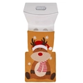 Christmas reindeer bathroom set with toilet lid cover and U-shaped plush floor mat - Reindeer
