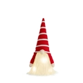 Gnomo di Natale luminoso con cappello in maglia bianco rosso e barba a LED brillante - Ml-o1426a/bande Larghe