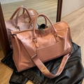 Bolso de viaje rosa de gran capacidad con bolsillo de cuero NOCO y correa ajustable - Rosa