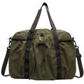 Armeegrüne Reisetasche mit großem Fassungsvermögen, Kordelzugtasche und Gurtband - Groß / Grün