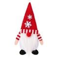 Portaposate a forma di gnomo natalizio con cappello rosso e fiocchi di neve - Stile Fiocco di Neve (ML-L1047B)