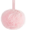 Rosa Plüschball Anhänger mit passender Aufhängeschlaufe für weihnachtliche DIY-Deko - Rosa Einfacher Stil (ML-O1223A)