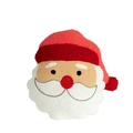 Plush Santa Claus pillow in cozy sherpa fleece fabric for Christmas home decor - Santa Claus Style