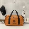 Borsa da viaggio arancione in nylon ad alta capacità con logo NINGJIA per lo sport - Arancione