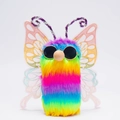 Rainbow plush butterfly doll with sunglasses and mesh wings for festive window decoration - Rainbow Butterfly