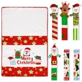Set de 7 fundas navideñas para asas de nevera y camino de mesa festivo decorativo - Juego de 7 piezas