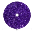 Jupe de sapin de Noël à paillettes violettes 36 pouces accessoire de fête festif - Diamètre 90CM