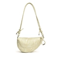 Fashionable light green dumpling saddle bag with unique knotted strap design - Green