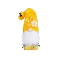 Gnomo della festa delle api con cappello giallo, api 3D, margherita e barba bianca - Giallo