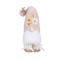 Gnomo in peluche rosa con api e naso in legno per il festival delle api primaverile - Rosa