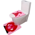 Set copriwater Gnomo di San Valentino con tappetino da bagno e motivo a cuore - Tema di San Valentino