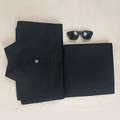 Disfraz de cosplay estilo Neo negro para hombre con camisa de manga larga y abrigo - S / Set Completo Con Gafas De Sol