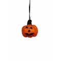 Ciondolo zucca in feltro arancione fatto a mano con faccia nera per decoro Halloween - Stile Faccia di Zucca