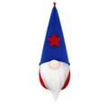 Independence Day gnome ornament with blue star hat and white beard hanging decoration - Blue Hat with Single Red Star (Style 8)