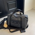 Borsa da viaggio grigio scuro capiente con logo NOCO e tracolla regolabile nera - Grigio