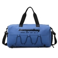 Borsa sportiva blu impermeabile con separazione bagnato-asciutto e tracolla - Blu