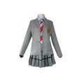 Your Lie in April Kaori Miyazono schooluniform cosplay set met blazer en plooirok - S / Dames Outfit Blazer Overhemd Stropdas En Rok