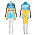 Costume cosplay Nami blu con motivi a stella e cintura gialla a fiocco sull'abito - S / Stile Kimono Blu Con Stelle E Fiocco Giallo