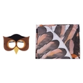 Panoplie de costume de hibou marron avec masque en feutre et cape à plumes pour cosplay - Taille Unique Enfant / Ailes Brunes (Avec Masque)