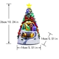 Albero di Natale musicale luminoso con trenino rotante e figurine di renne festive - 26cm / Albero di Natale musicale luminoso 2313 Grande
