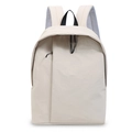 Minimalist off-white backpack for students featuring water-resistant nylon texture - Off White