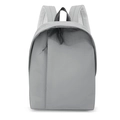Sleek grey minimalist backpack for men with breathable mesh straps and large main compartment - Gray