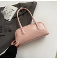 Sac à main Boston rose minimaliste élégant pour femme avec un design rétro chic - Rose Sans Pendentif