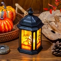 Halloween LED pompoenlantaarn decoratie met warm licht voor een feestelijke sfeer - Pompoen